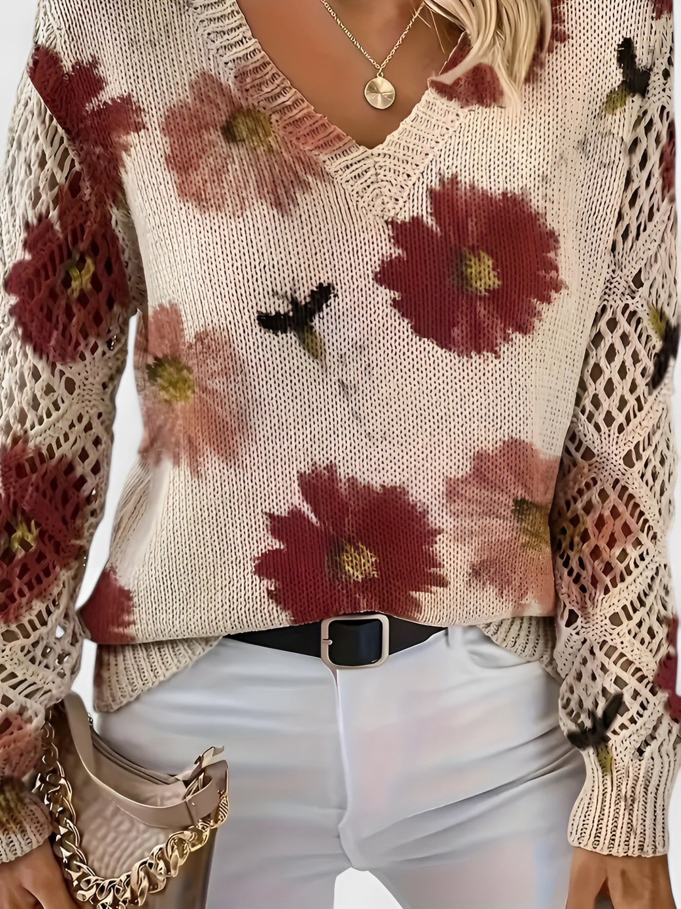 Belén | Suéter elegante con estampado floral