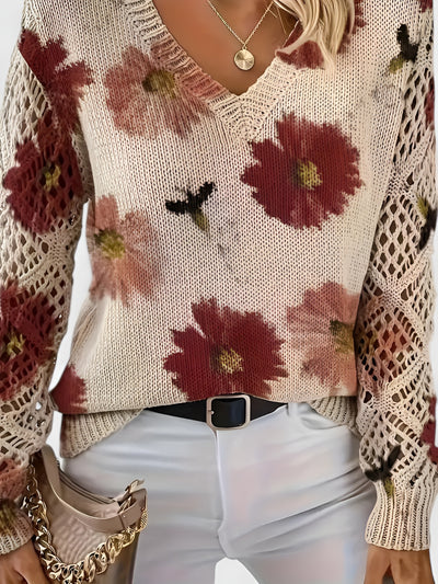 Belén | Suéter elegante con estampado floral