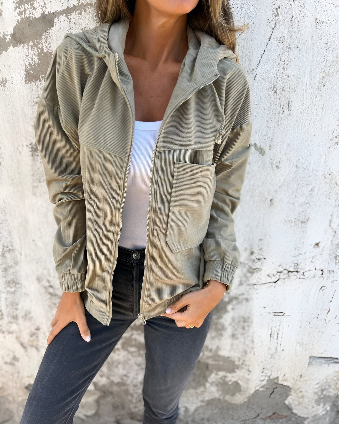 Marta | Chaqueta de Terciopelo Acordonado
