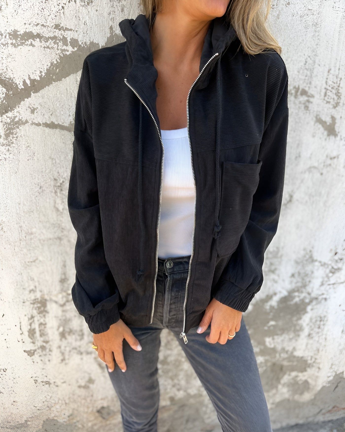 Marta | Chaqueta de Terciopelo Acordonado