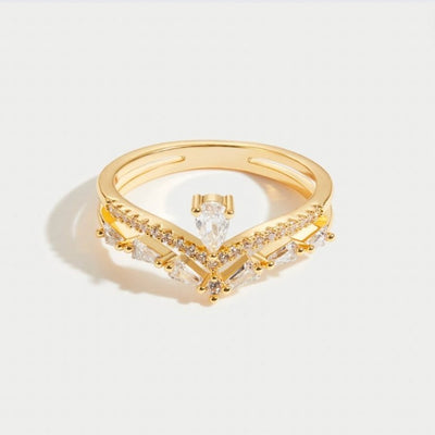 Aura - Anillo de cristal elegante