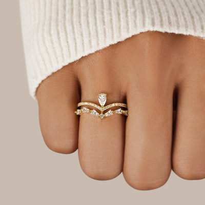 Aura - Anillo de cristal elegante