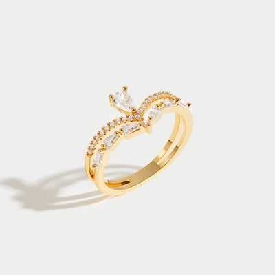 Aura - Anillo de cristal elegante