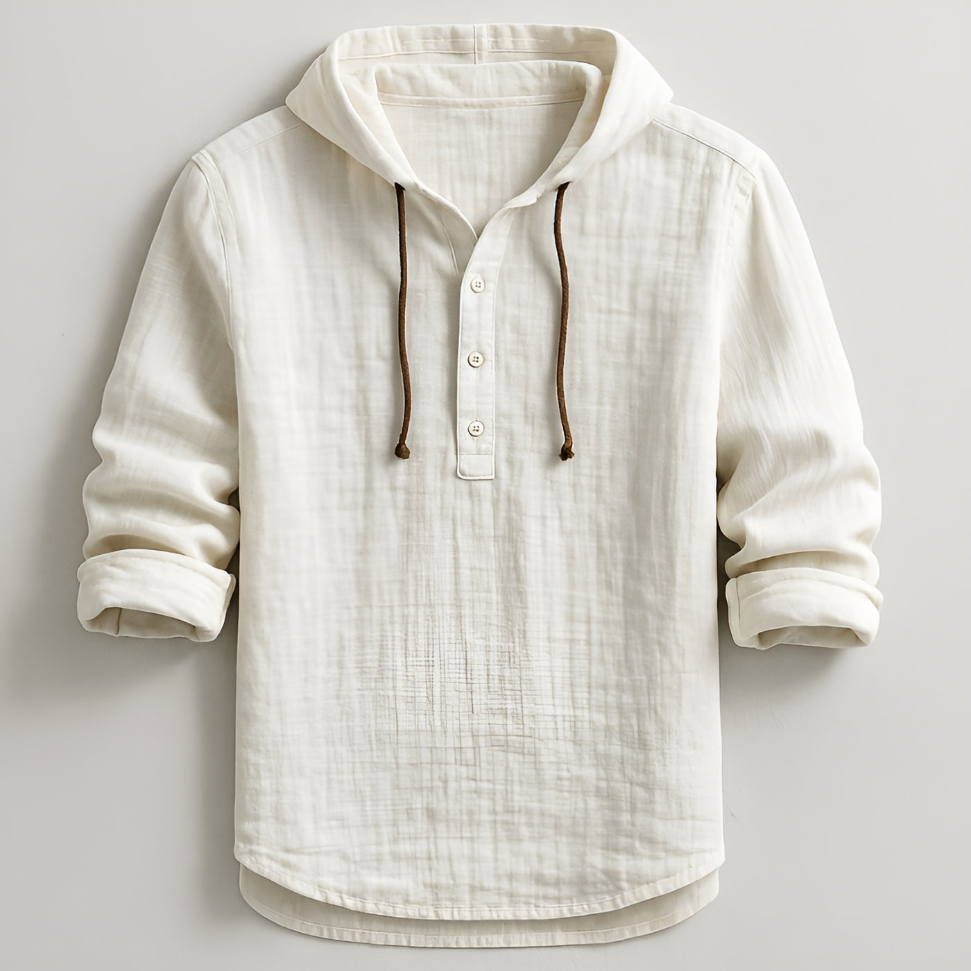 Andrés – Camisa Elegante de Manga Larga con Capucha