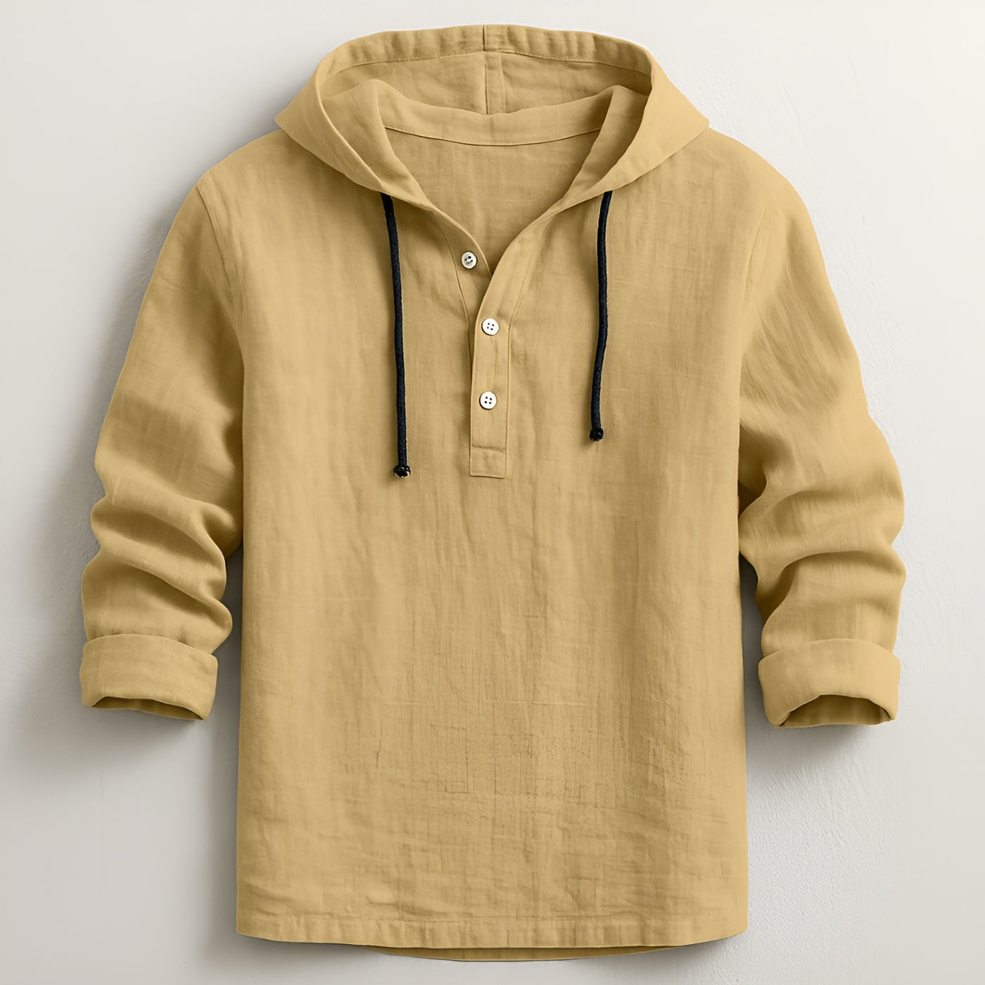 Andrés – Camisa Elegante de Manga Larga con Capucha
