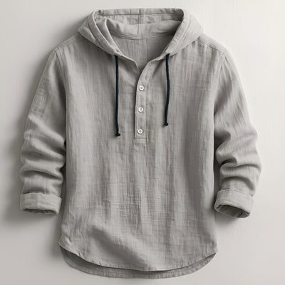 Andrés – Camisa Elegante de Manga Larga con Capucha