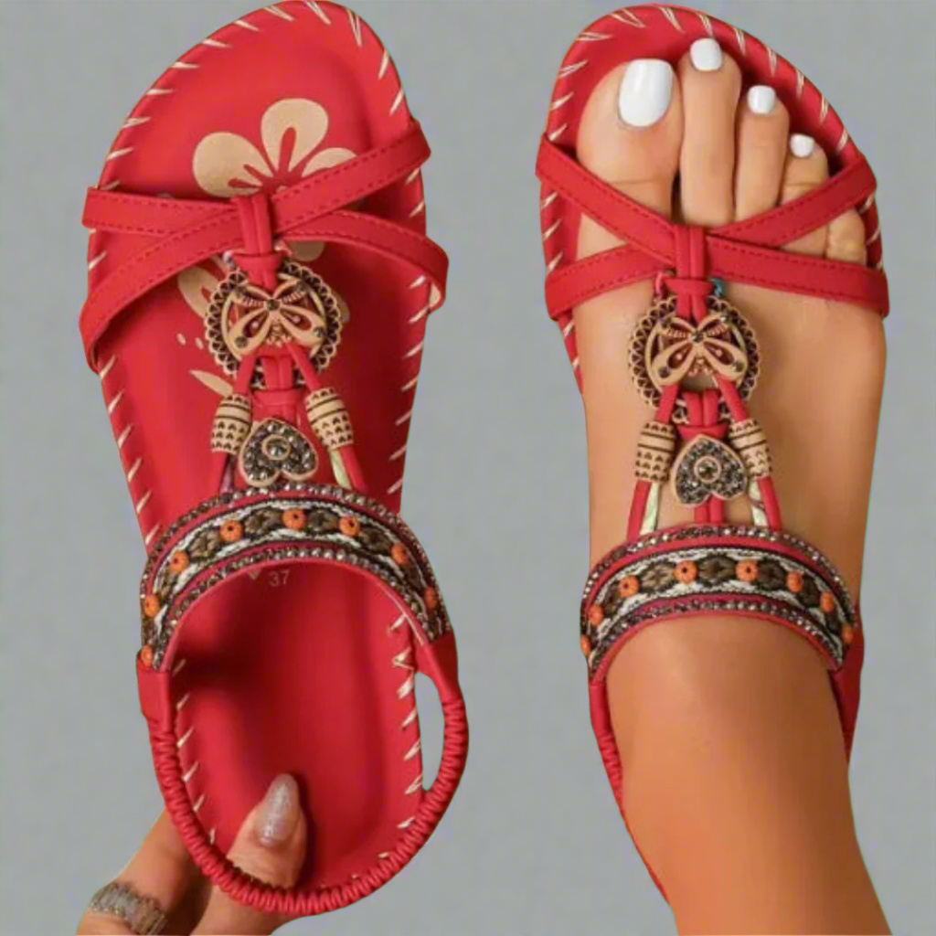 Corinna | Sandalias de verano hechas a mano de material premium