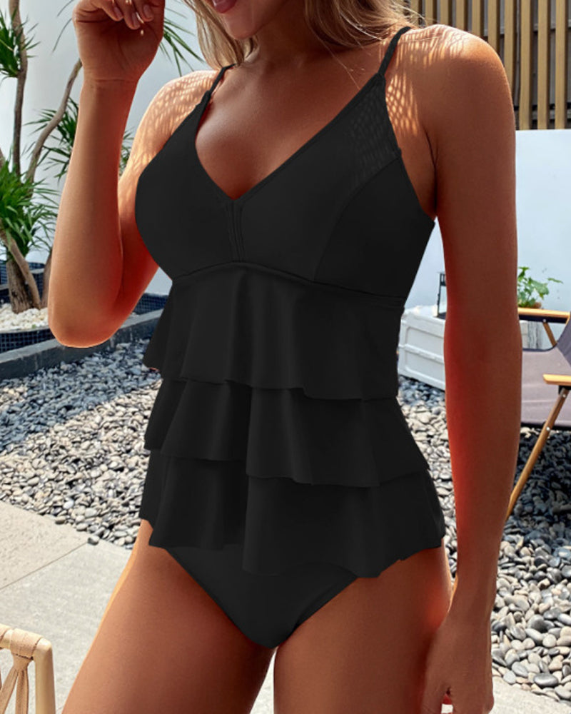Lia - Traje de Baño Elegante con Pliegues