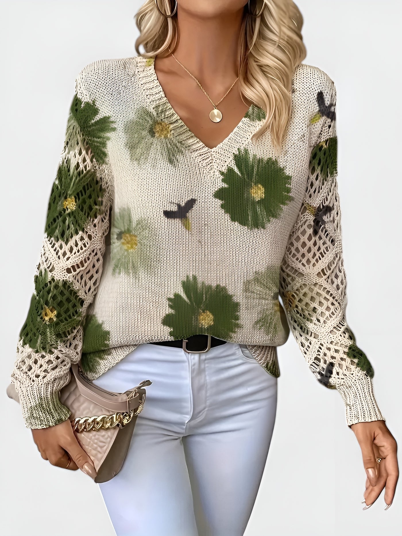 Belén | Suéter elegante con estampado floral