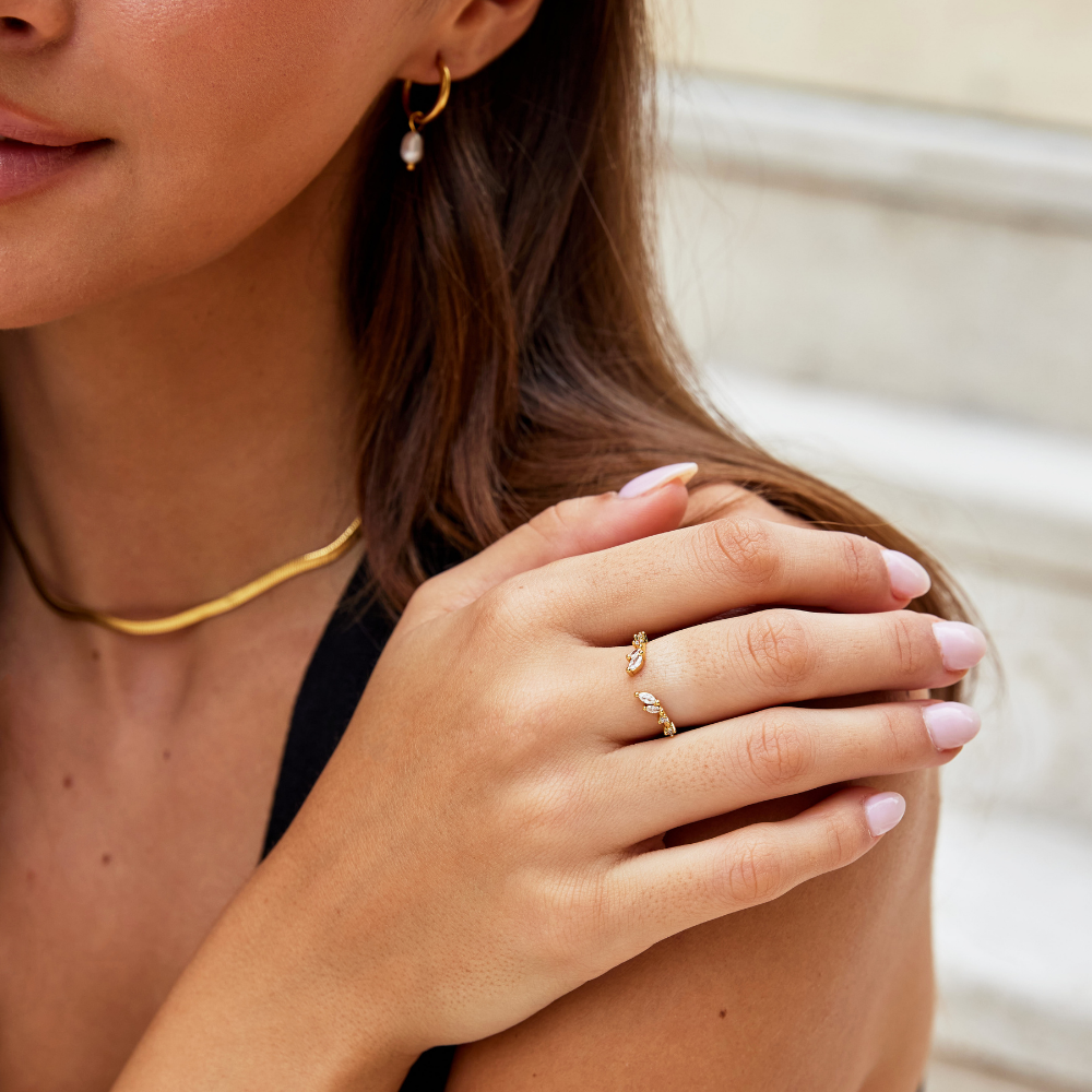 Frieden - Anillo de Cristal de Oro
