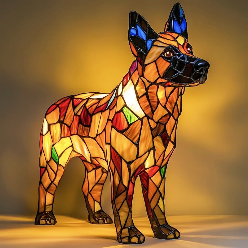 Bandido | Lámpara de perro Magisk de vidrio colorido