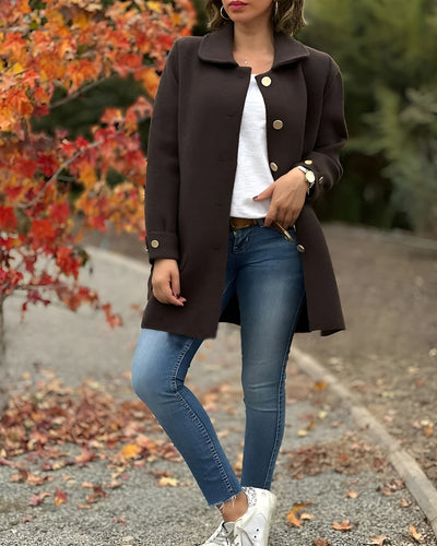Elsa | Abrigo clásico oversize con detalles de lazo