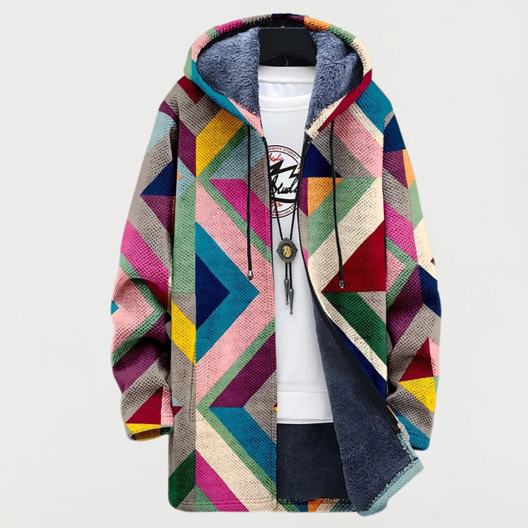 Zara | Sudadera con capucha Arte Geométrico