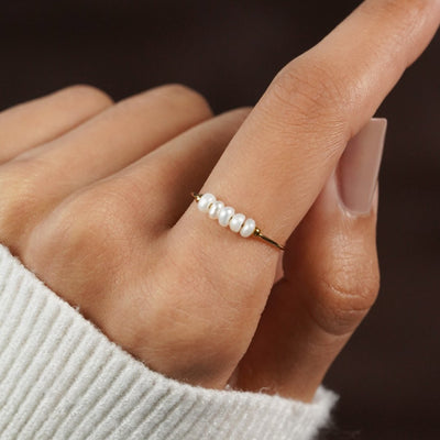 Grace - Anillo de perlas de agua dulce