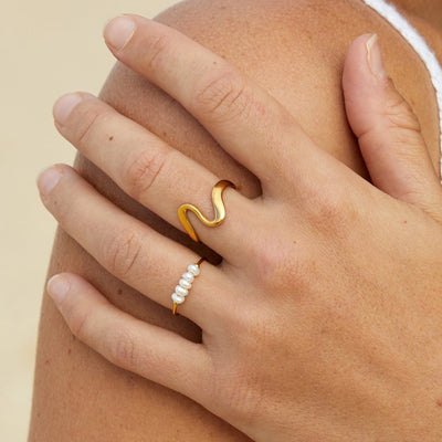 Grace - Anillo de perlas de agua dulce
