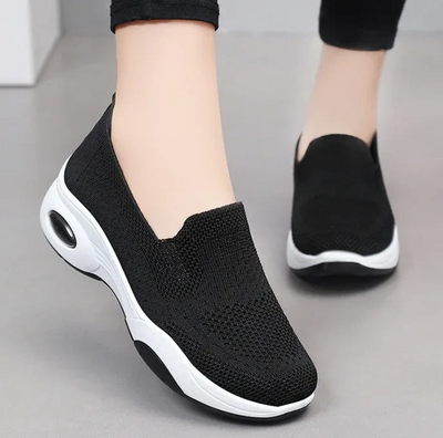 Gitte - Zapatillas Slip-On Tejidas Ortopédicas Transpirables