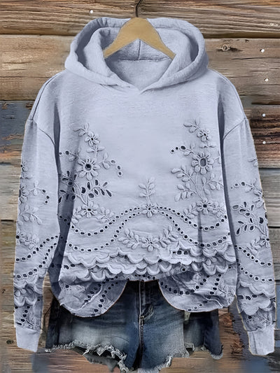 Jimena | Sudadera con capucha y bordado floral