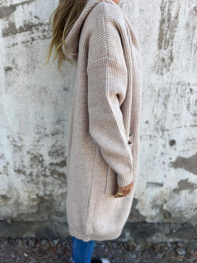 Alba™ | Suave y larga chaqueta de punto que te abraza