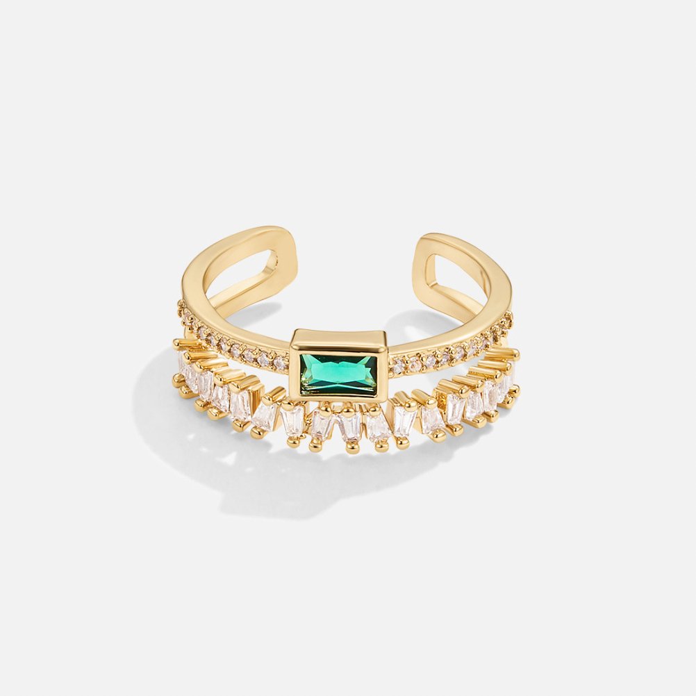 Bliss - Anillo de cristal superpuesto