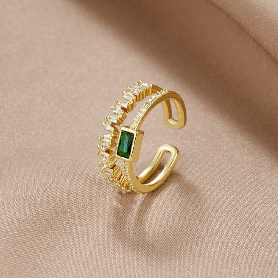 Bliss - Anillo de cristal superpuesto