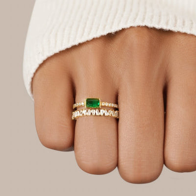 Bliss - Anillo de cristal superpuesto