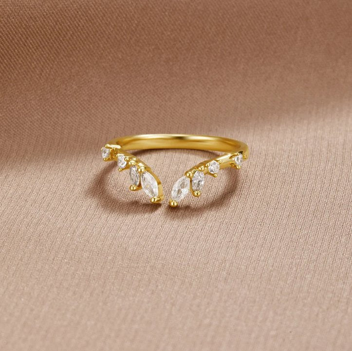 Frieden - Anillo de Cristal de Oro