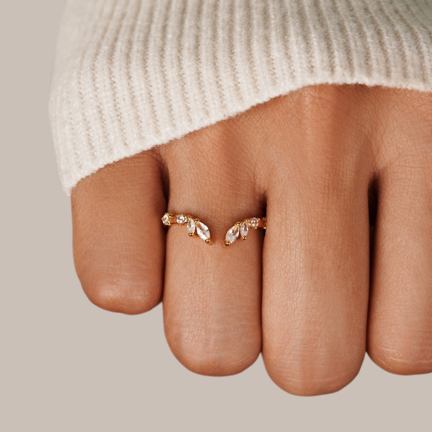 Frieden - Anillo de Cristal de Oro