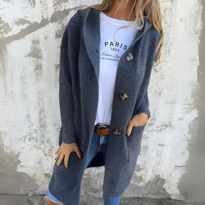 Alba™ | Suave y larga chaqueta de punto que te abraza