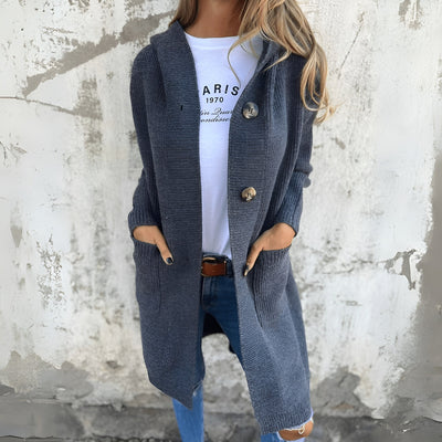 Alba™ | Suave y larga chaqueta de punto que te abraza