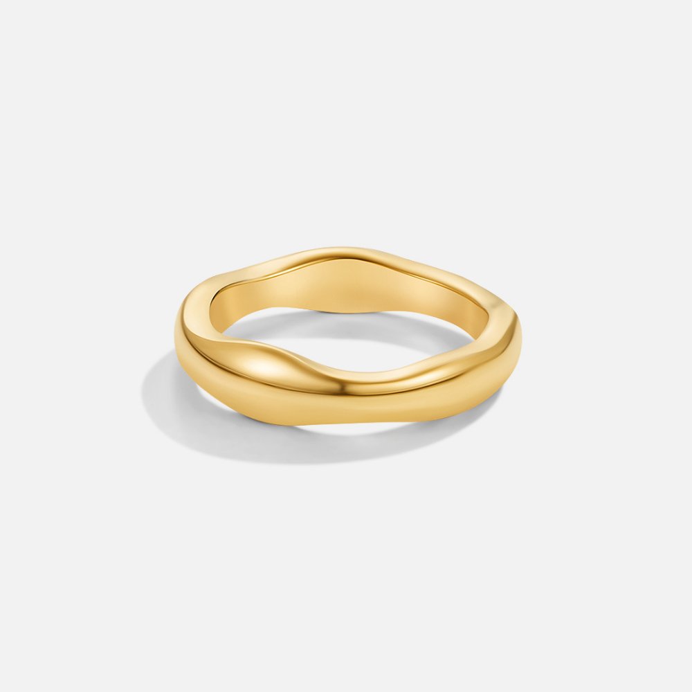 Shine - Conjunto de anillos ondulados