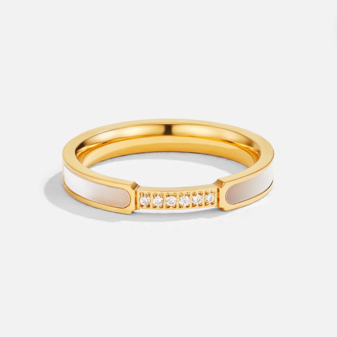 Unidad - Anillo de perlas y cristales