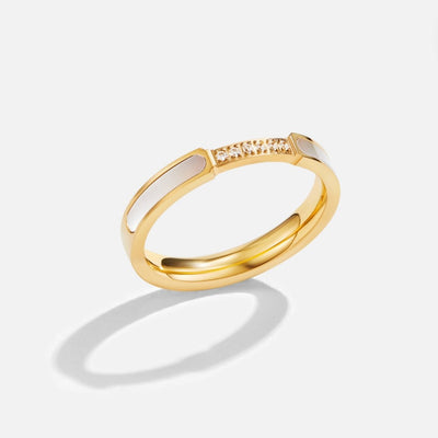 Unidad - Anillo de perlas y cristales