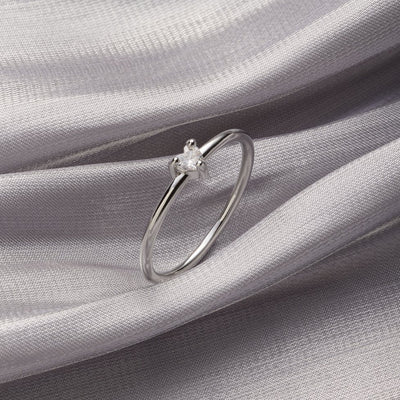 Anillo de cristal en forma de corazón 'Kleine Liebe'
